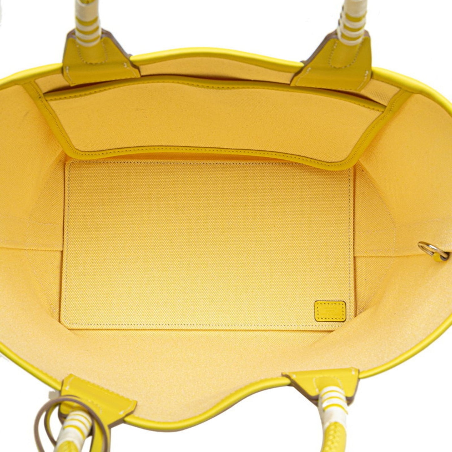 Hermès Yellow Canvas Steeple Tote