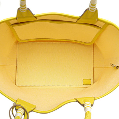 Hermès Yellow Canvas Steeple Tote