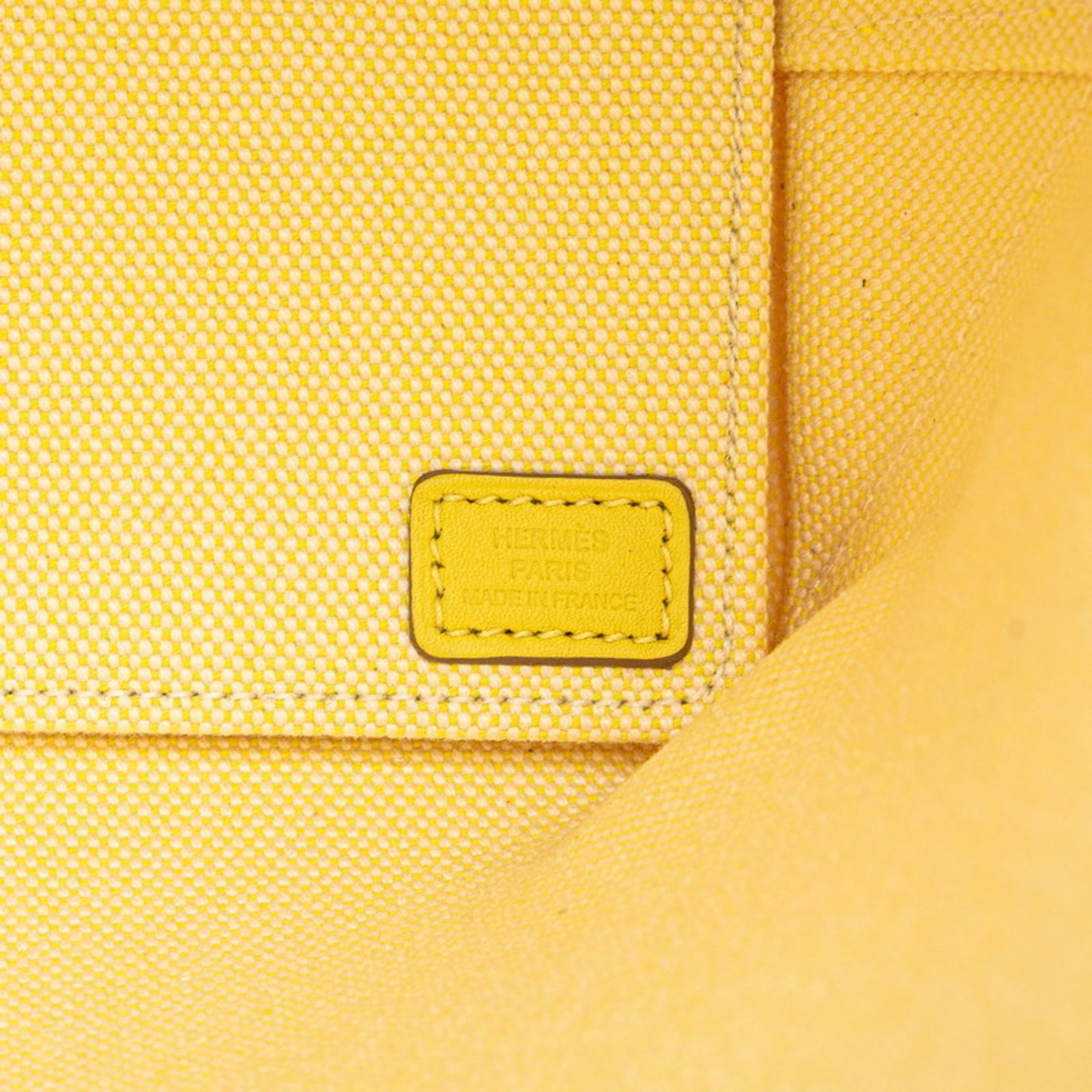 Hermès Yellow Canvas Steeple Tote