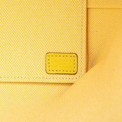 Hermès Yellow Canvas Steeple Tote