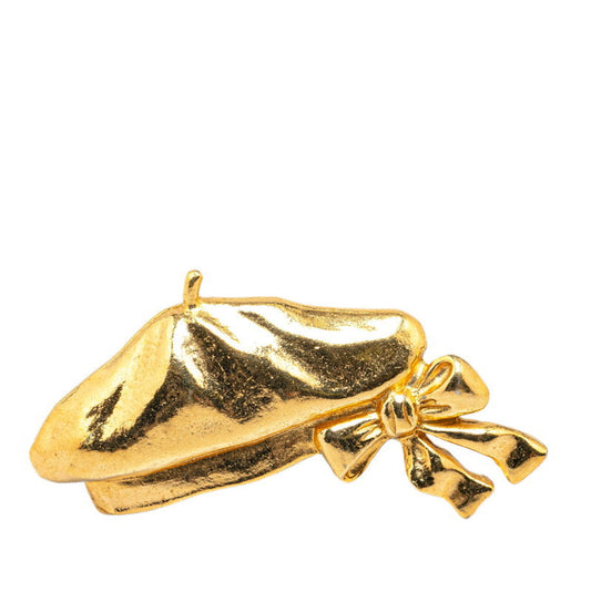 Chanel Gold Gold Plated Brooch