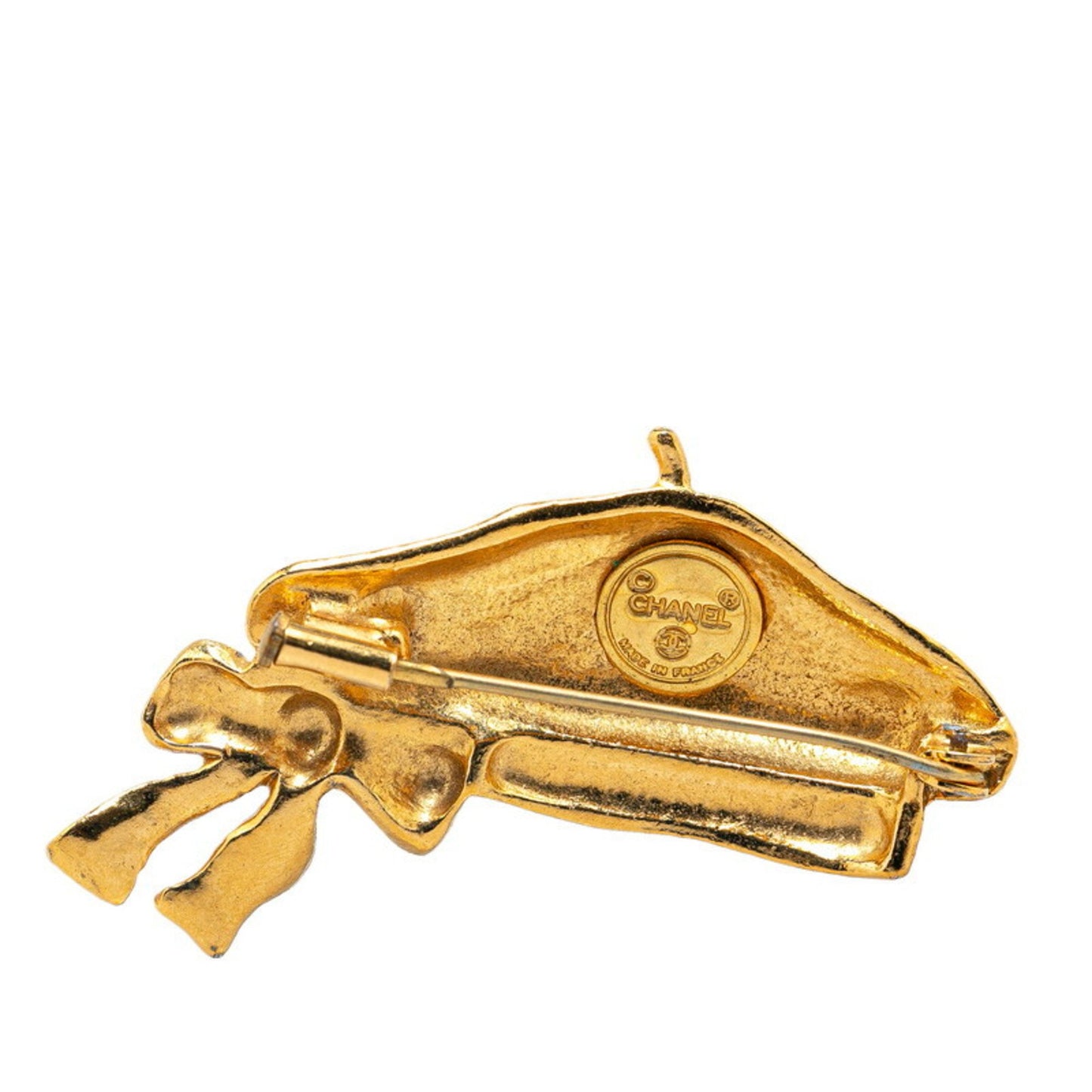 Chanel Gold Gold Plated Brooch