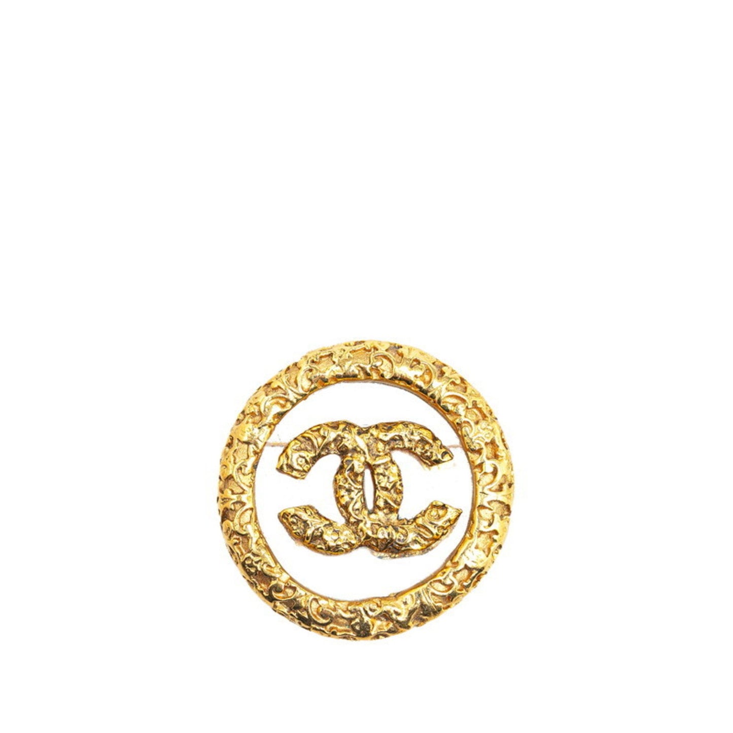 Chanel Gold Gold Plated Coco Mark