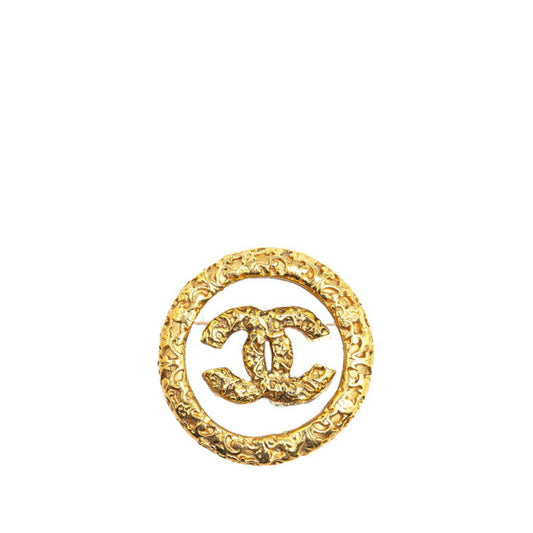 Chanel Gold Gold Plated Coco Mark