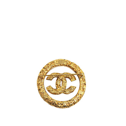Chanel Gold Gold Plated Coco Mark