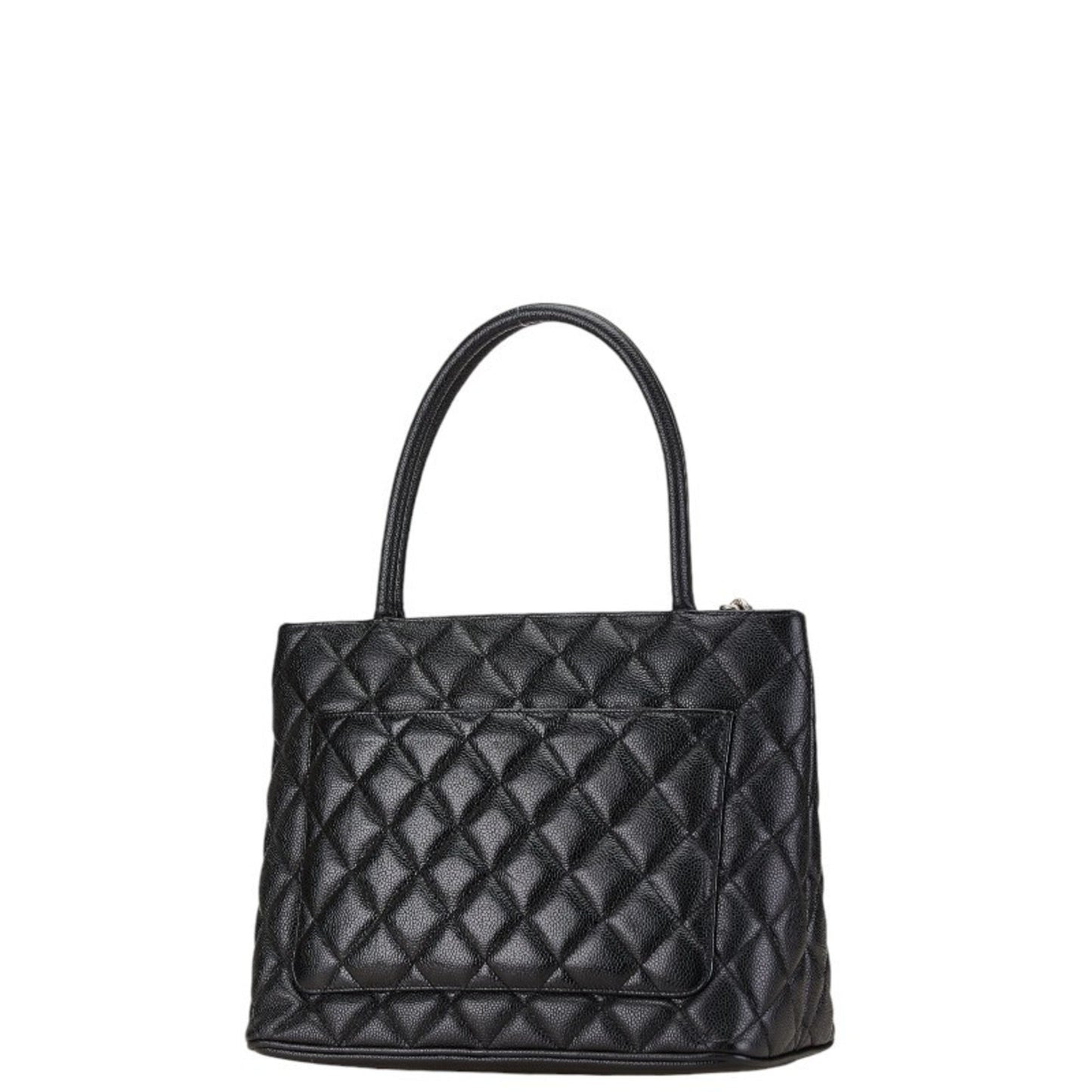 Chanel Black Leather Medaillon