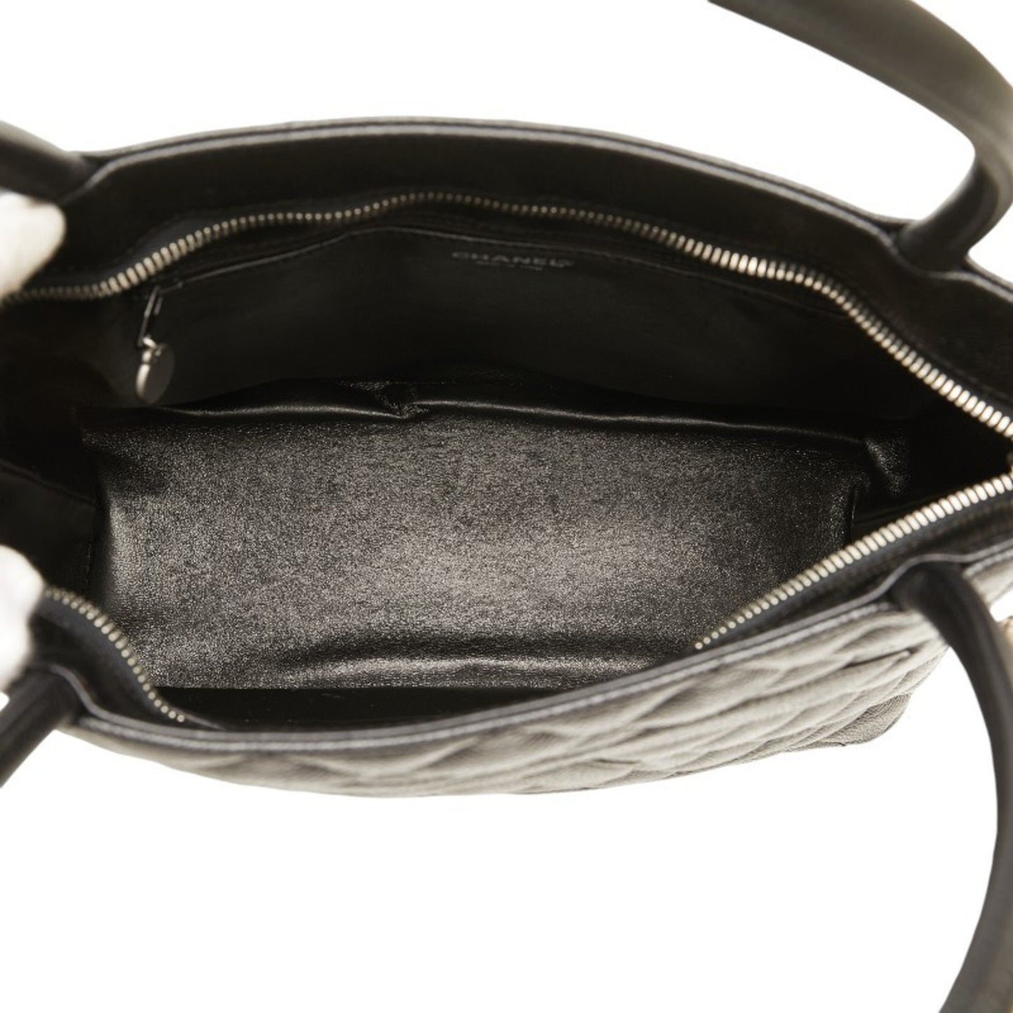Chanel Black Leather Medaillon