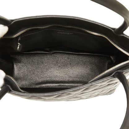 Chanel Black Leather Medaillon