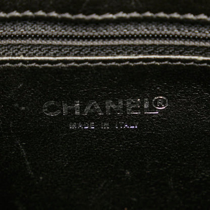 Chanel Black Leather Medaillon