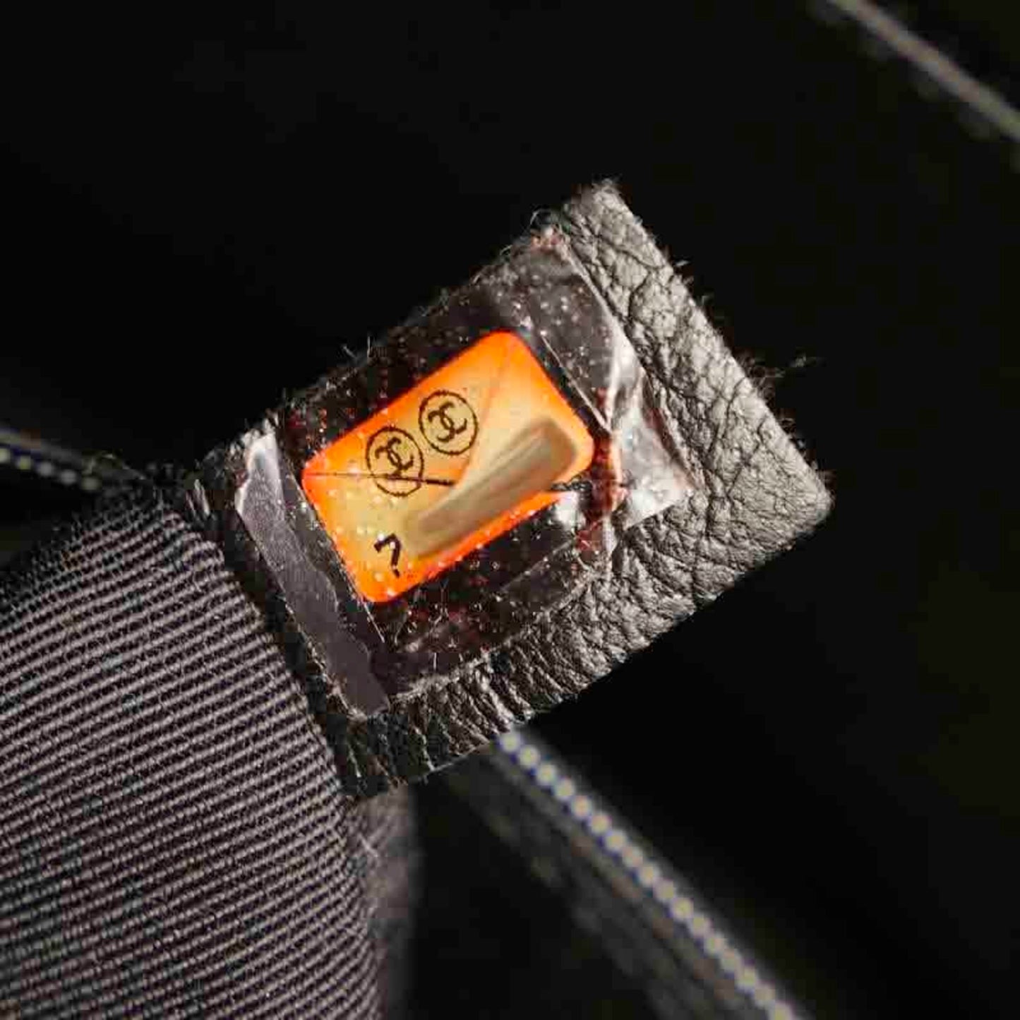 Chanel Black Leather Medaillon