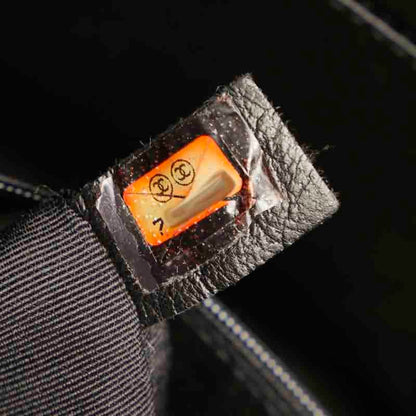 Chanel Black Leather Medaillon