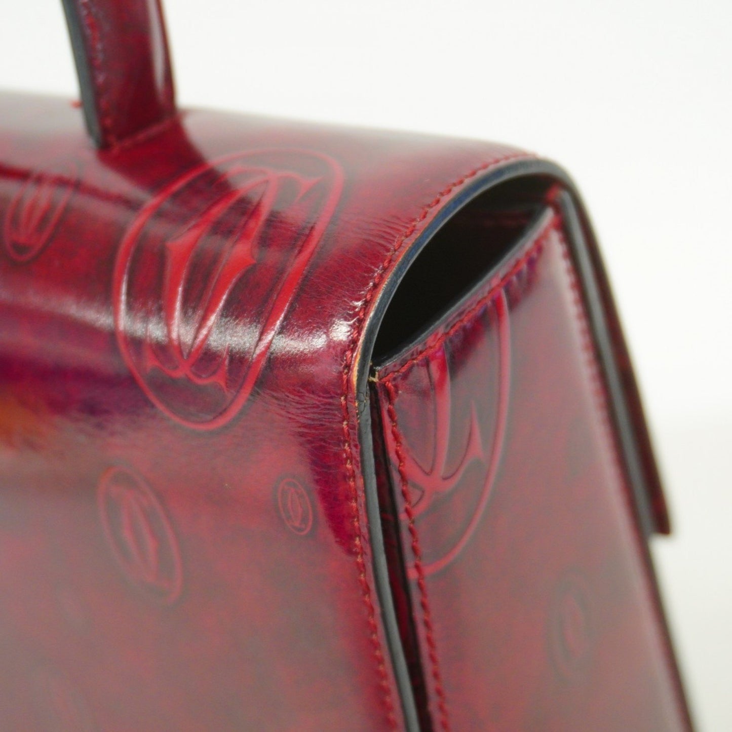 Cartier Red Patent Leather Must Line