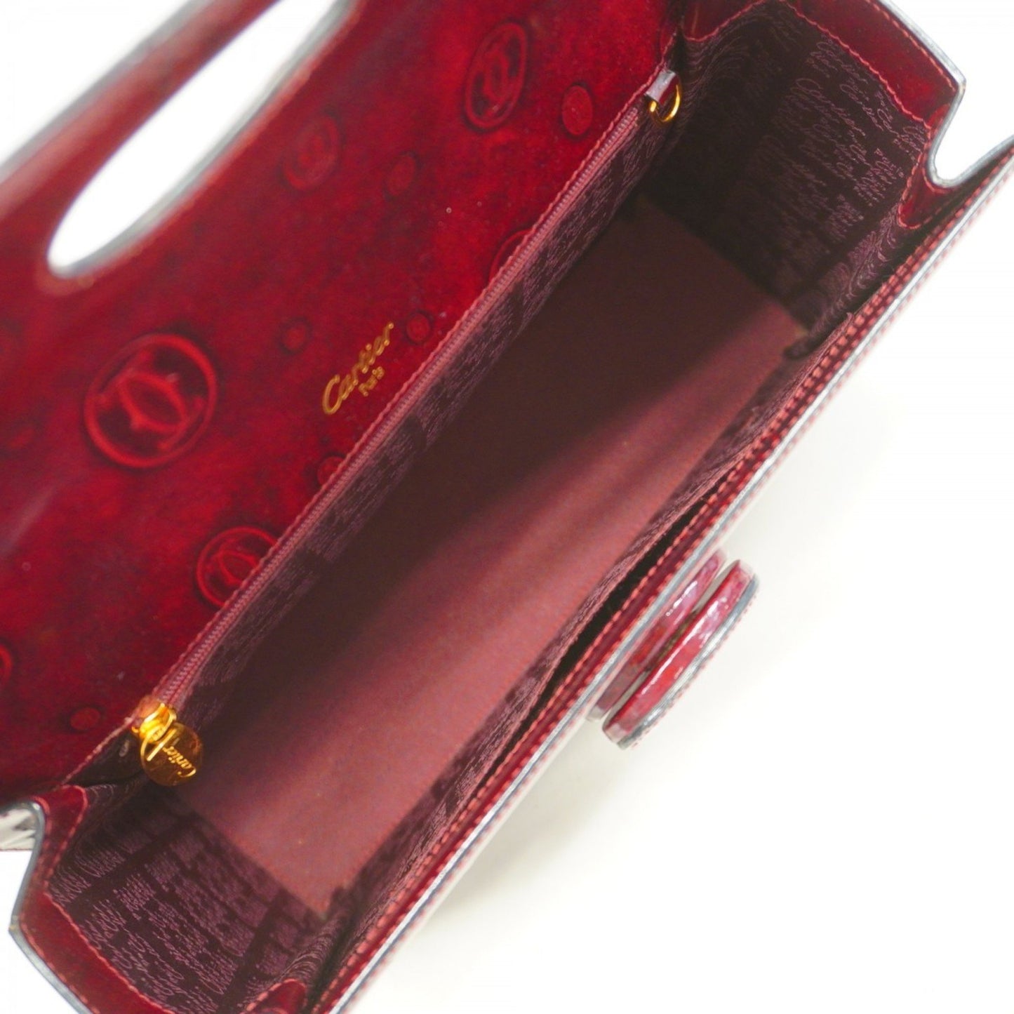 Cartier Red Patent Leather Must Line