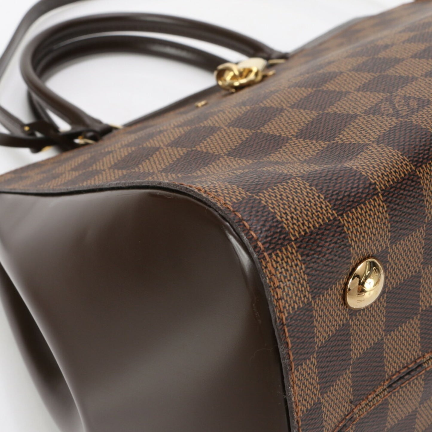 Louis Vuitton Brown Canvas Handbag