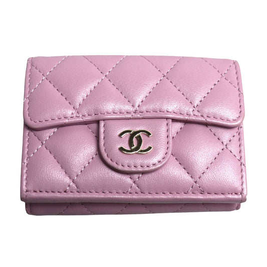 Chanel Pink Leather Wallet
