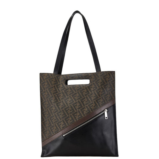 Fendi Brown Canvas Roma