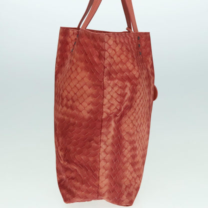 Bottega Veneta Orange Canvas Intrecciato