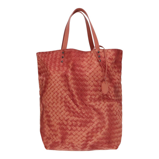 Bottega Veneta Orange Canvas Intrecciato