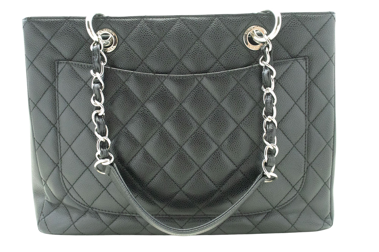 Chanel Black Leather Grand Shopping