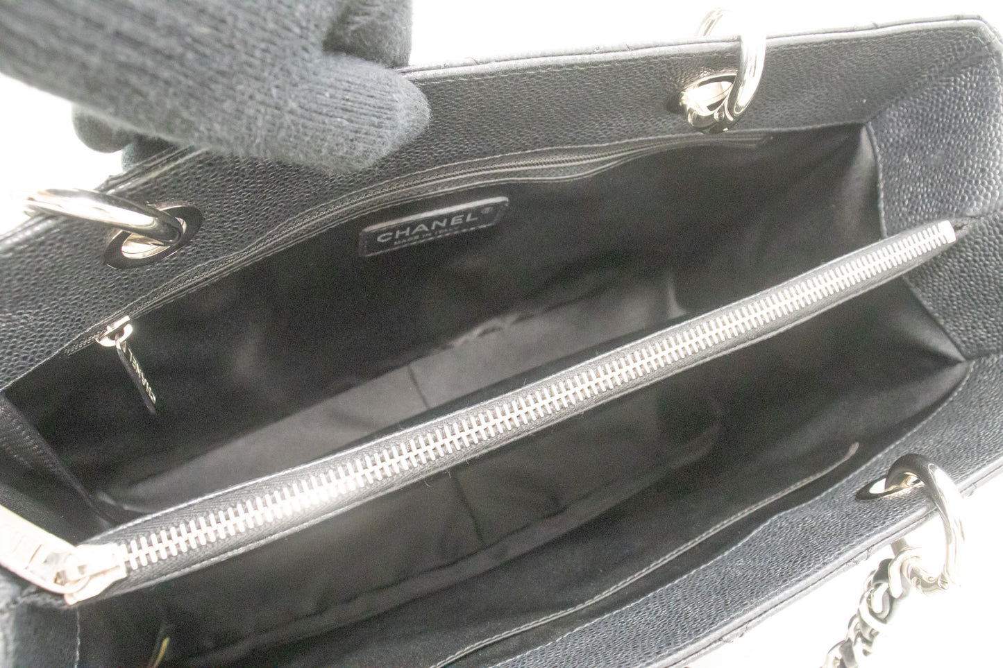 Chanel Black Leather Grand Shopping