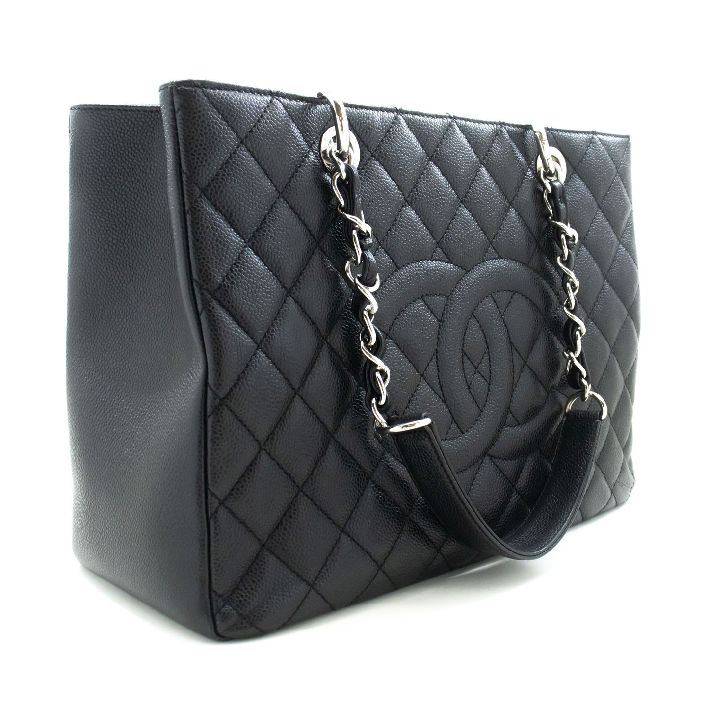 Chanel Black Leather Grand Shopping