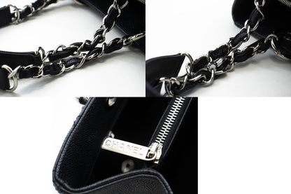 Chanel Black Leather Grand Shopping