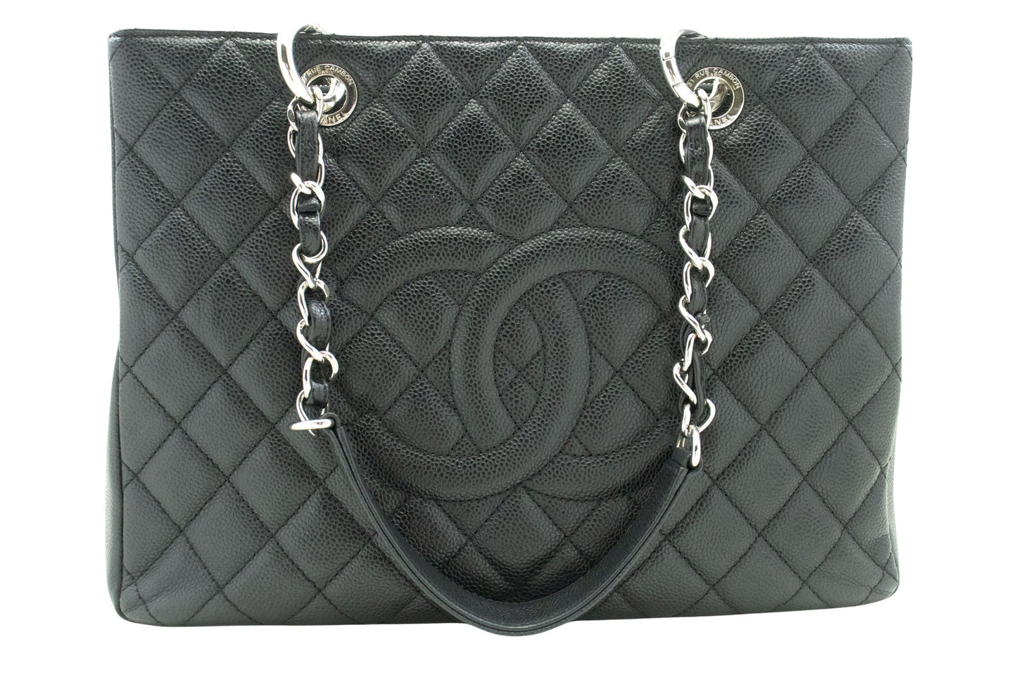 Chanel Black Leather Grand Shopping