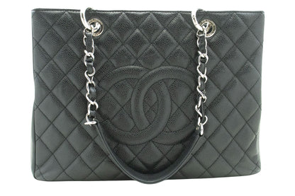 Chanel Black Leather Grand Shopping
