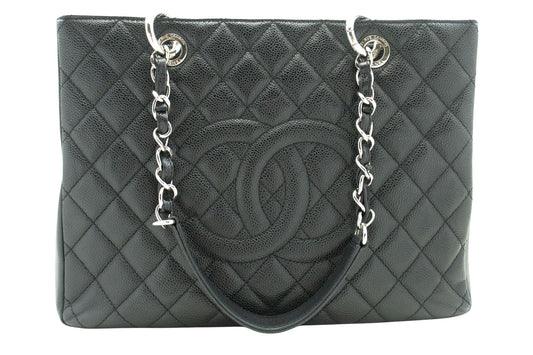 Chanel Black Leather Grand Shopping