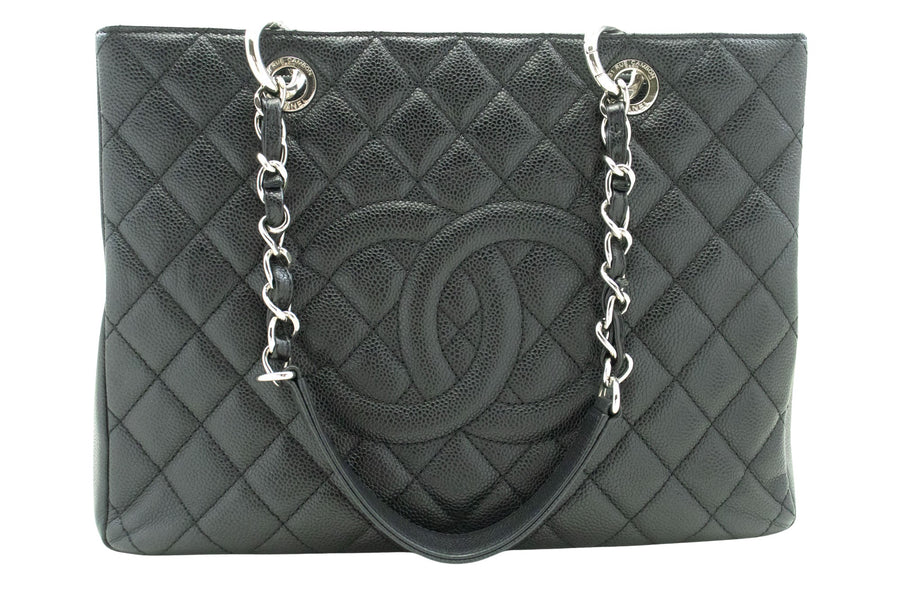 Chanel Black Leather Grand Shopping