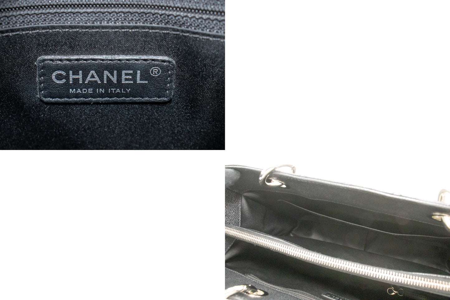 Chanel Black Leather Grand Shopping