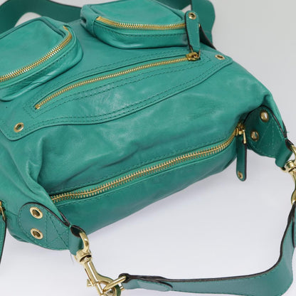Gucci Green Leather Backpack