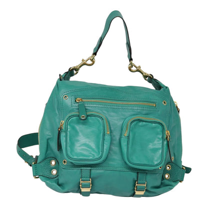 Gucci Green Leather Backpack