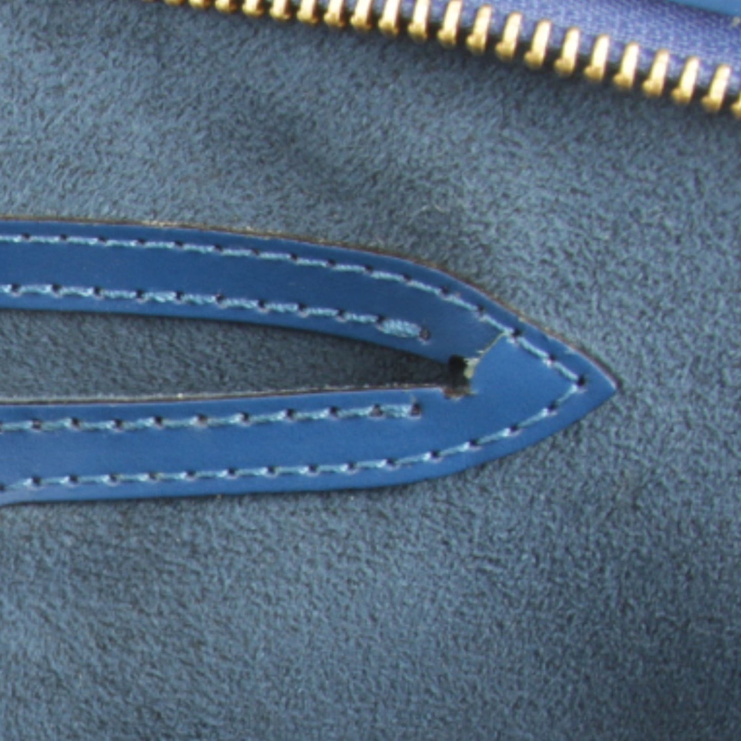 Louis Vuitton Blue Leather Handbag