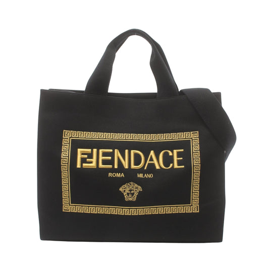 Fendi Black Canvas Tote