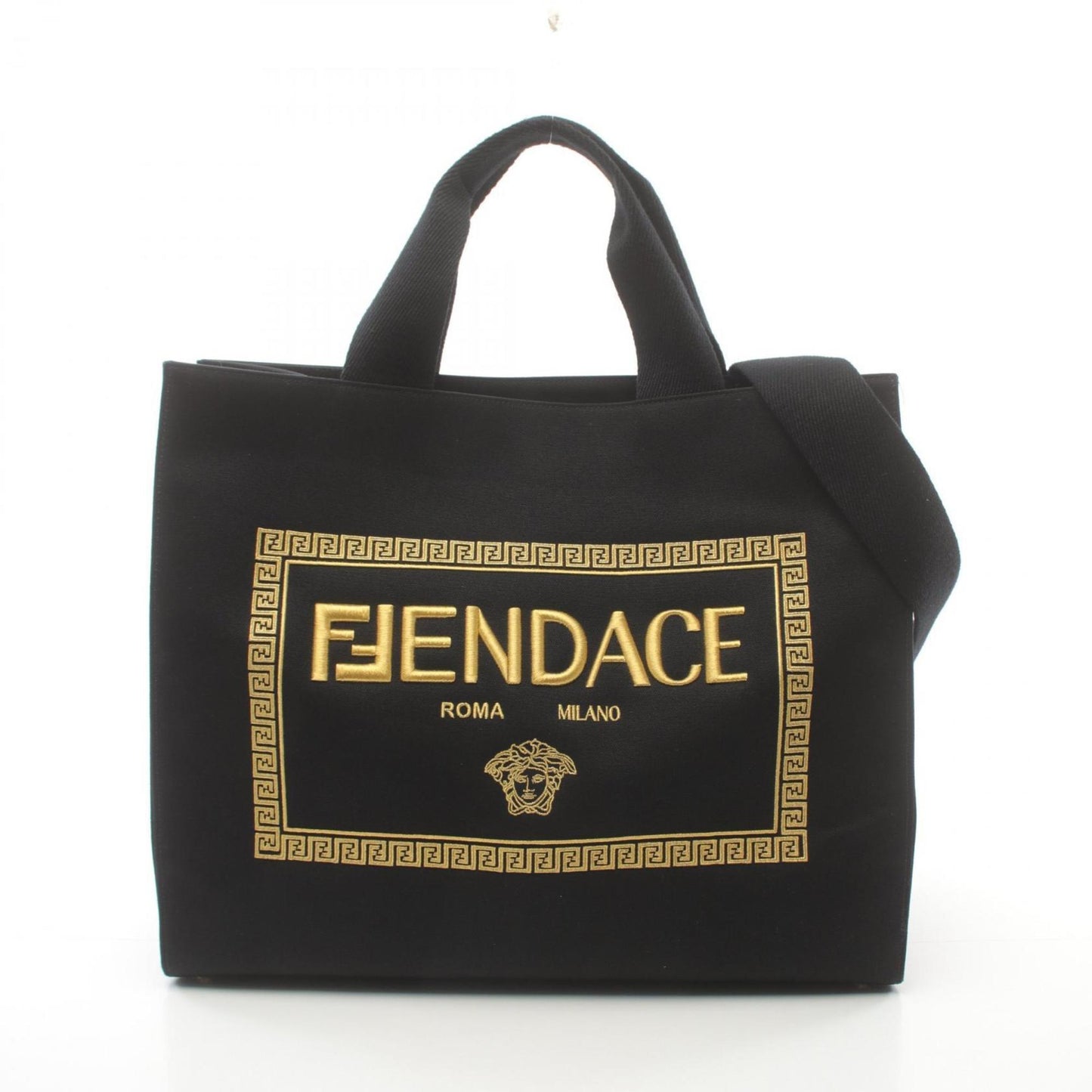 Fendi Black Canvas Tote