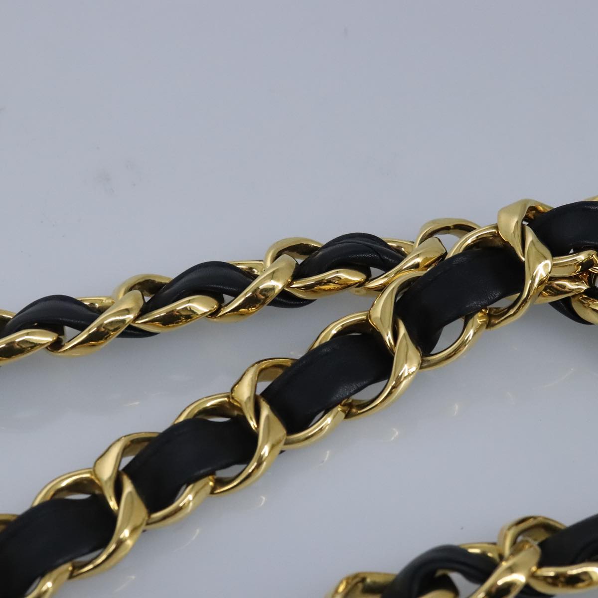 Chanel Black Leather Coco Mark