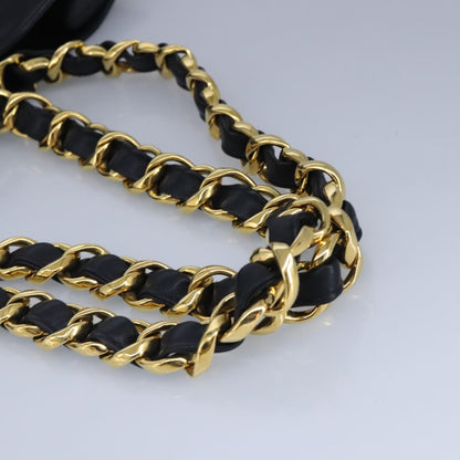 Chanel Black Leather Coco Mark