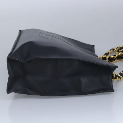 Chanel Black Leather Coco Mark