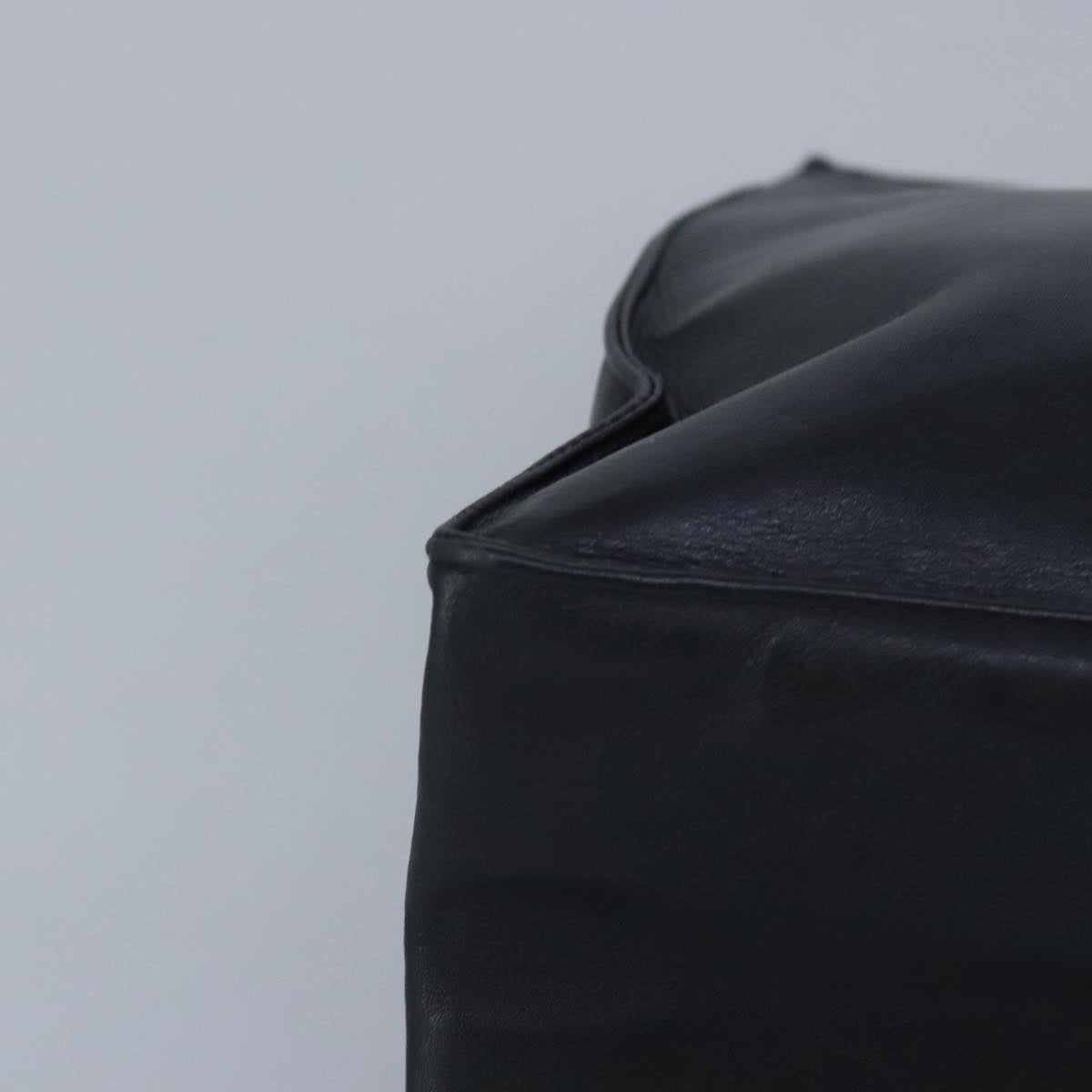 Chanel Black Leather Coco Mark