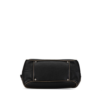 Chanel Black Leather Bowling