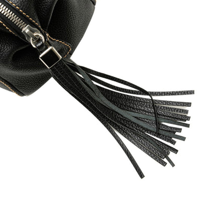 Chanel Black Leather Bowling