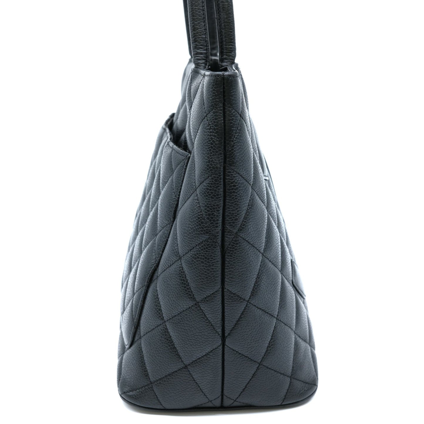 Chanel Black Leather Shopping