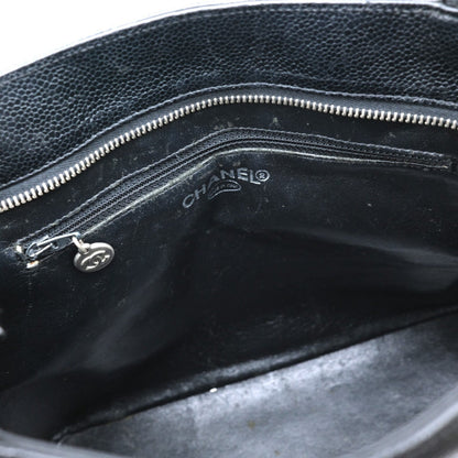 Chanel Black Leather Shopping