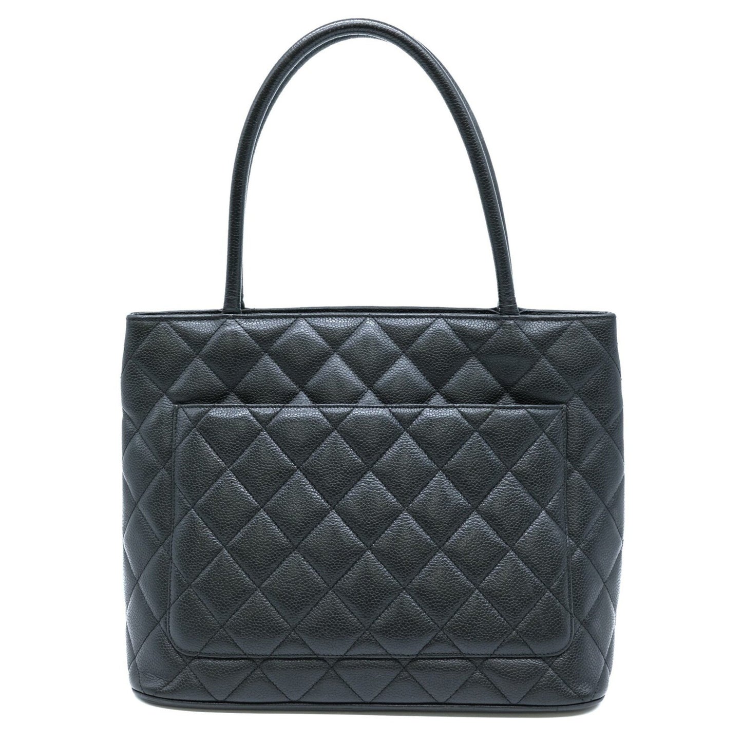 Chanel Black Leather Shopping