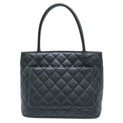 Chanel Black Leather Shopping