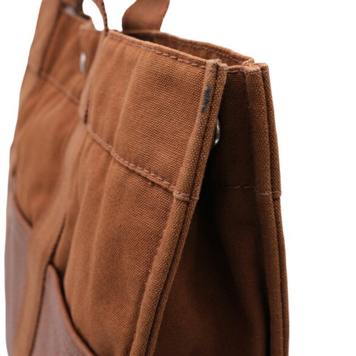 Hermès Brown Canvas Fourre Tout
