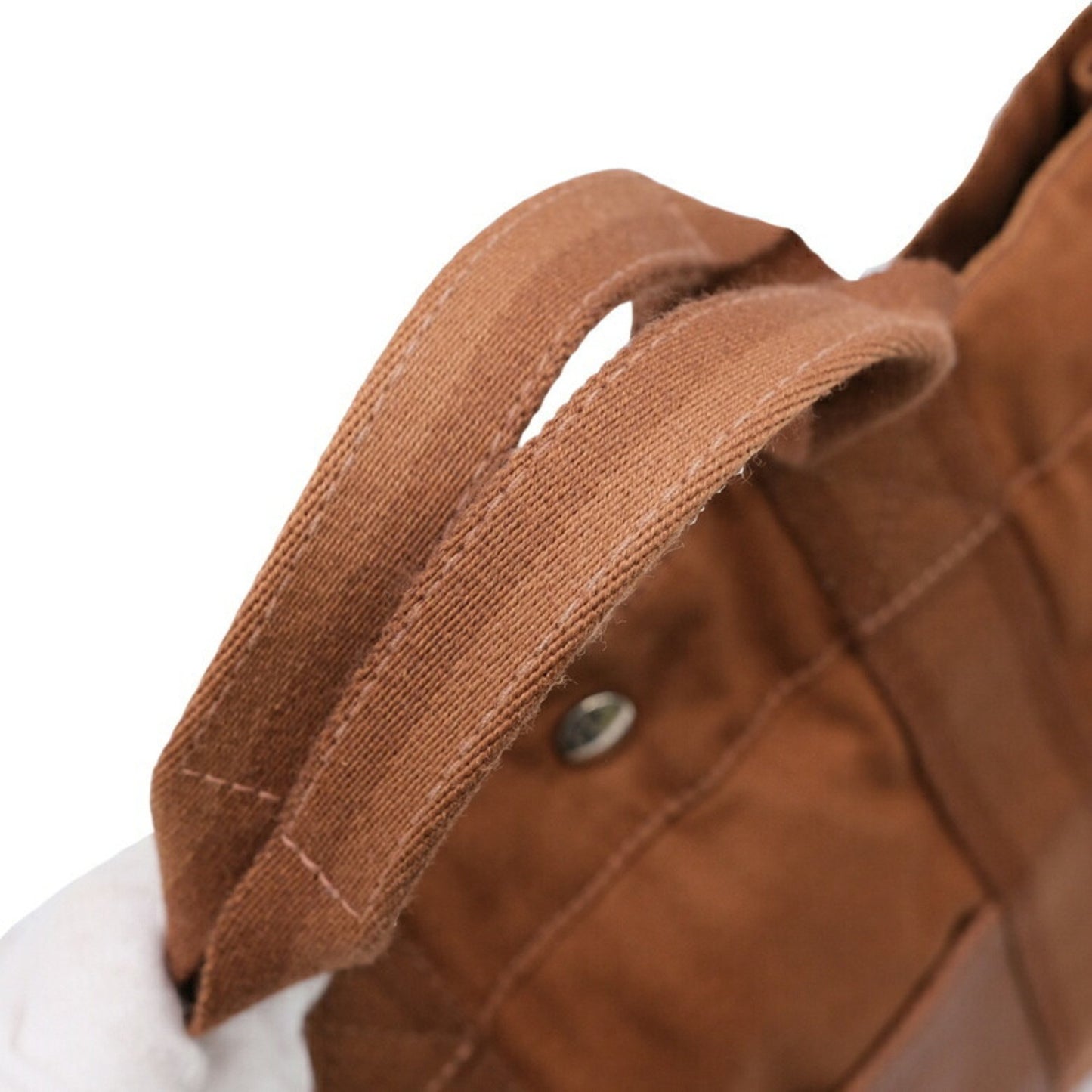 Hermès Brown Canvas Fourre Tout