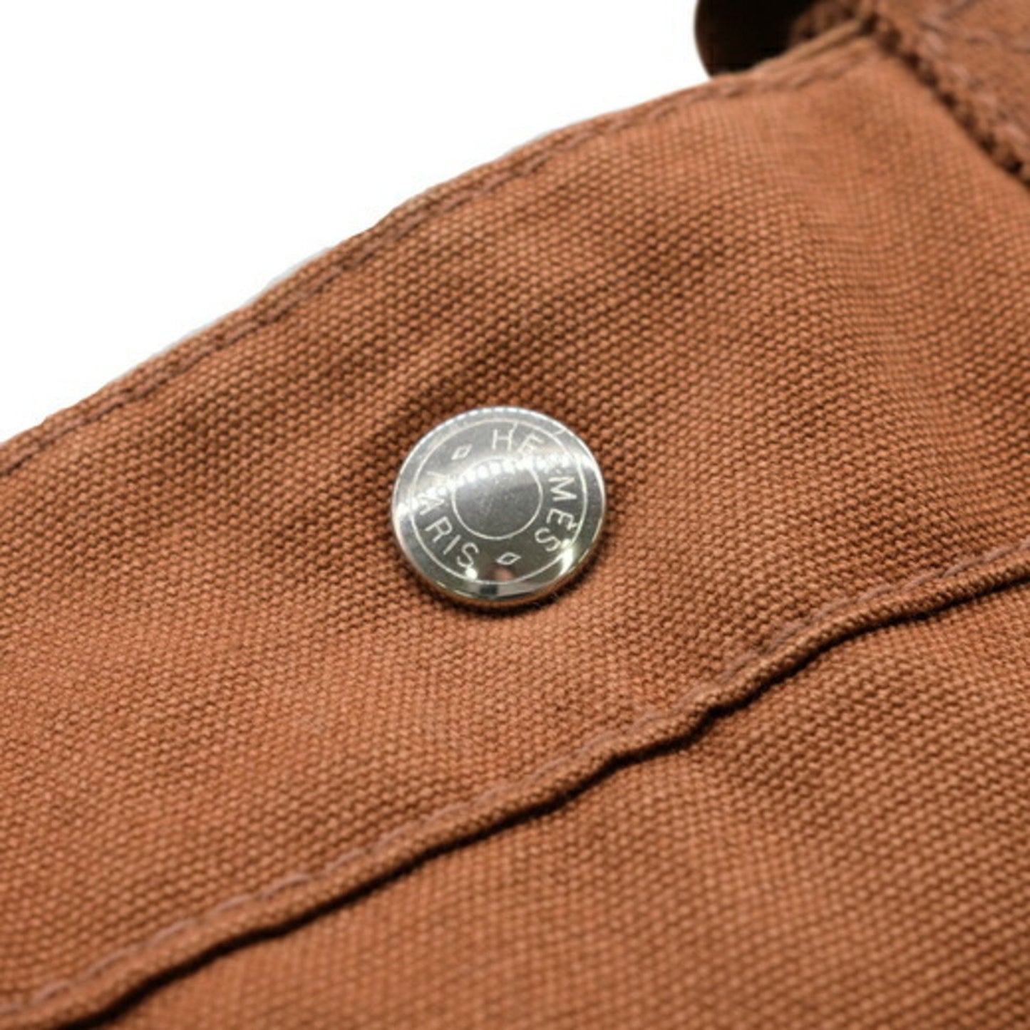 Hermès Brown Canvas Fourre Tout