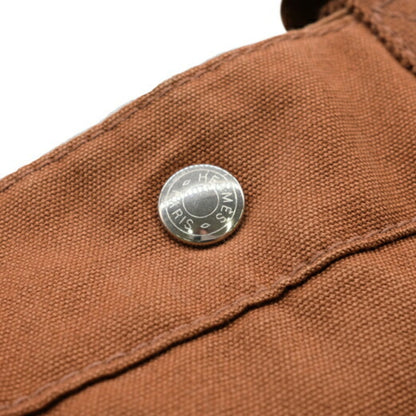 Hermès Brown Canvas Fourre Tout
